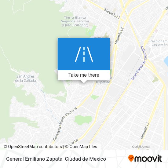 Mapa de General Emiliano Zapata