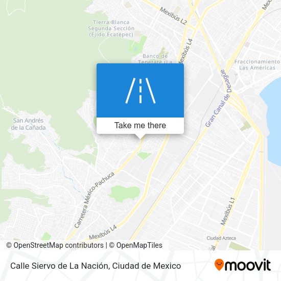Mapa de Calle Siervo de La Nación