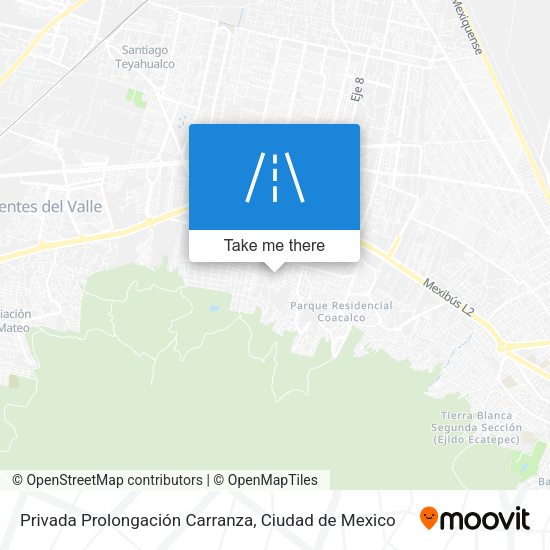 Privada Prolongación Carranza map