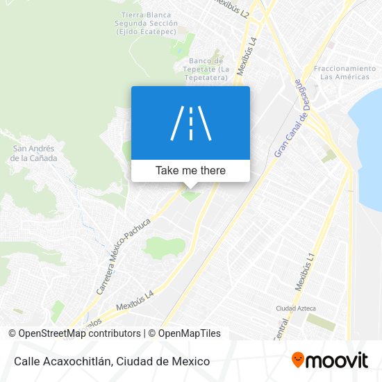 Mapa de Calle Acaxochitlán