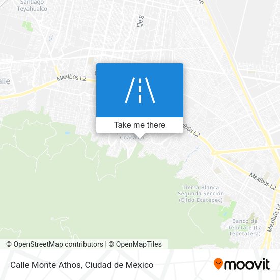 Mapa de Calle Monte Athos