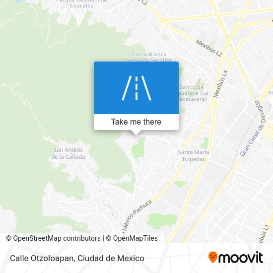 Calle Otzoloapan map