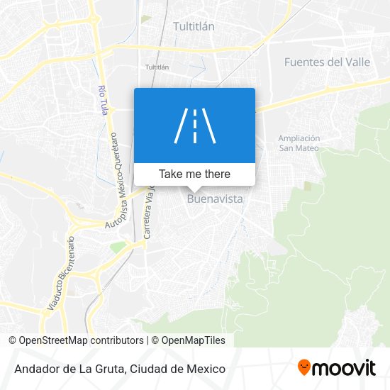 Andador de La Gruta map