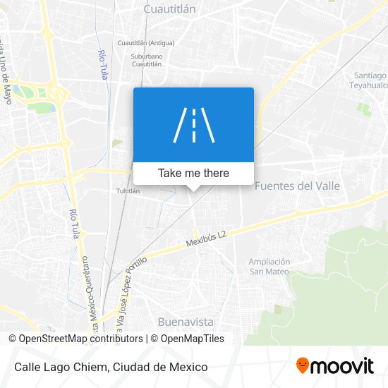 Calle Lago Chiem map