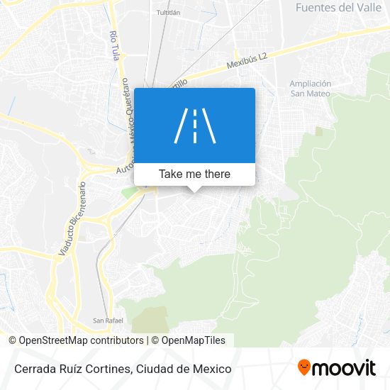 Mapa de Cerrada Ruíz Cortines