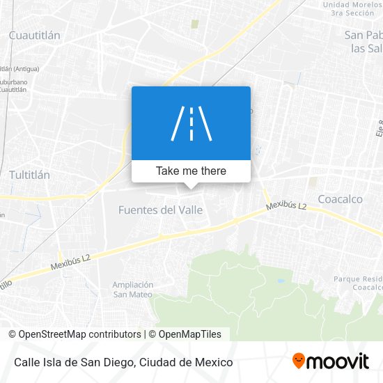Mapa de Calle Isla de San Diego