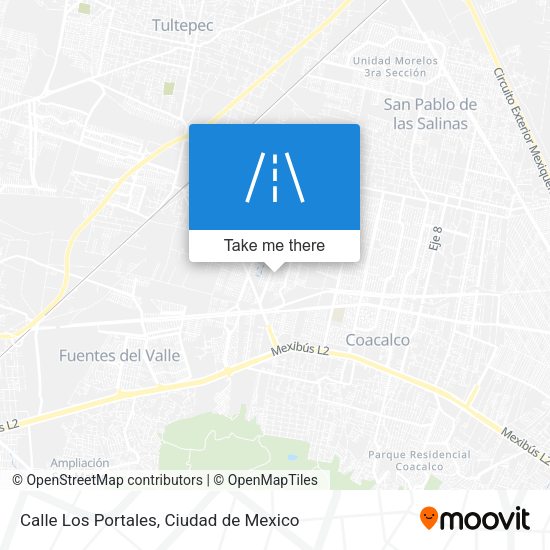 Calle Los Portales map