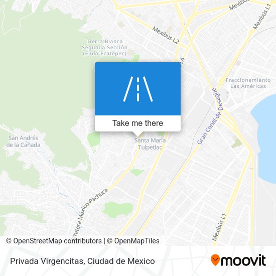 Privada Virgencitas map
