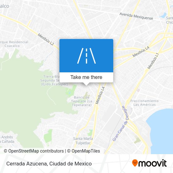 Mapa de Cerrada Azucena