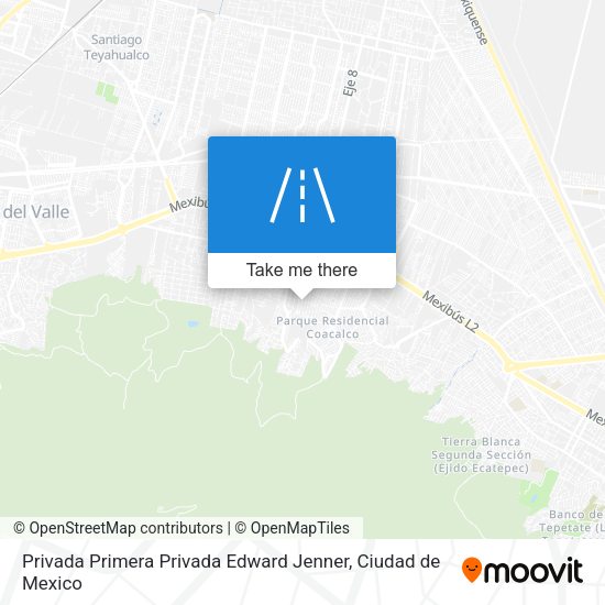Mapa de Privada Primera Privada Edward Jenner