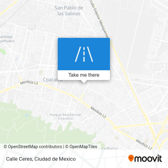 Mapa de Calle Ceres