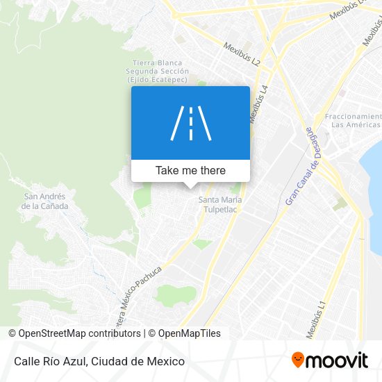 Calle Río Azul map
