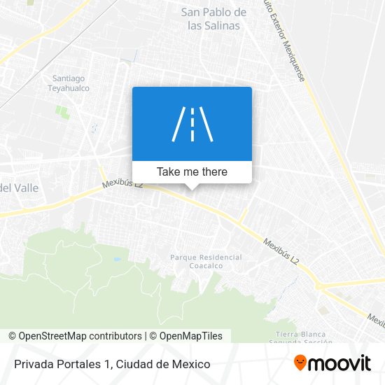 Mapa de Privada Portales 1