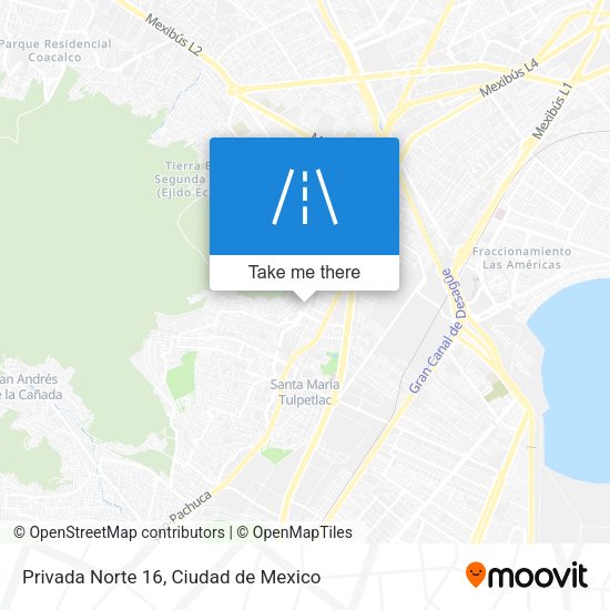 Privada Norte 16 map