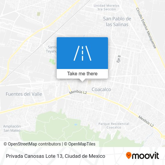 Mapa de Privada Canosas Lote 13
