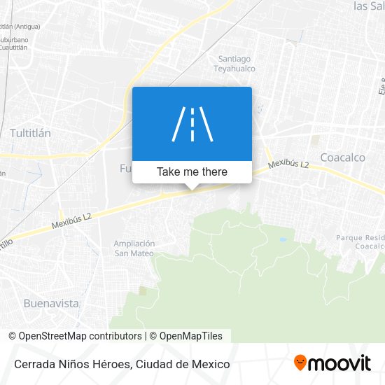 Mapa de Cerrada Niños Héroes