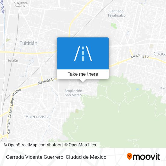 Mapa de Cerrada Vicente Guerrero