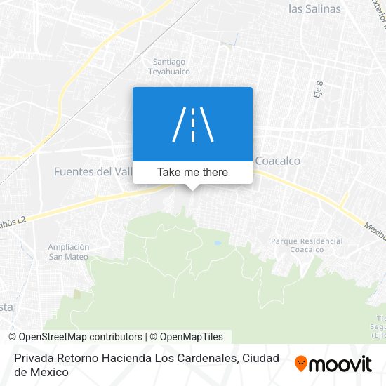Privada Retorno Hacienda Los Cardenales map