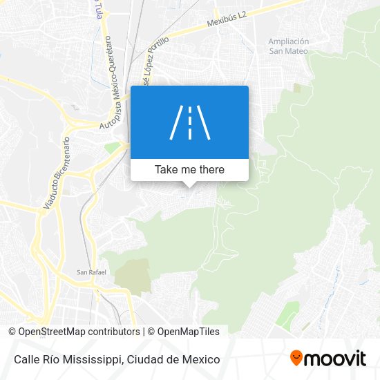Mapa de Calle Río Mississippi