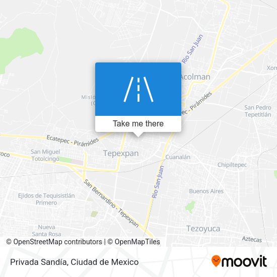 Privada Sandía map