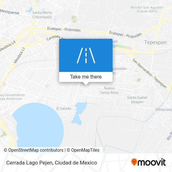 Cerrada Lago Pejen map