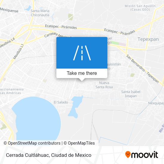 Cerrada Cuitláhuac map