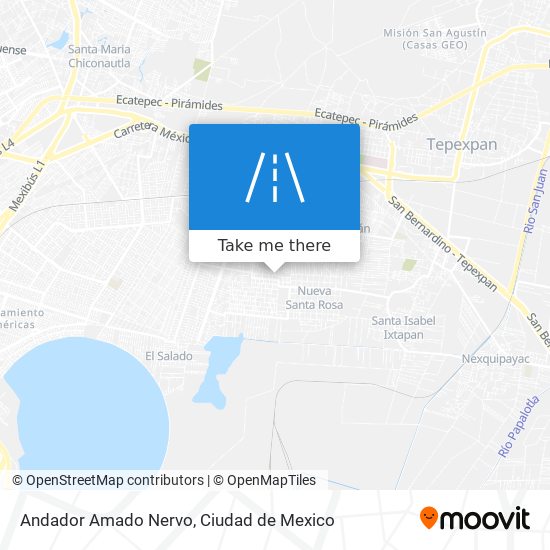 Andador Amado Nervo map