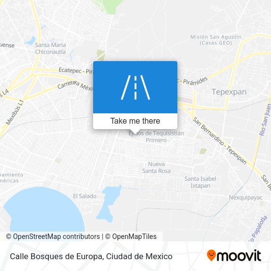 Mapa de Calle Bosques de Europa