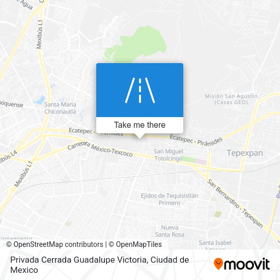 Privada Cerrada Guadalupe Victoria map
