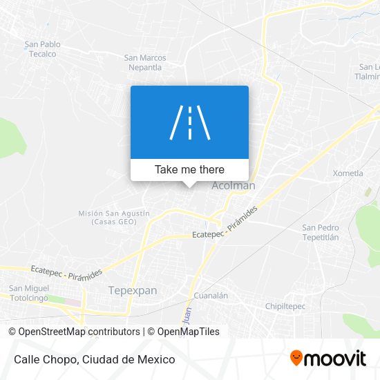Mapa de Calle Chopo
