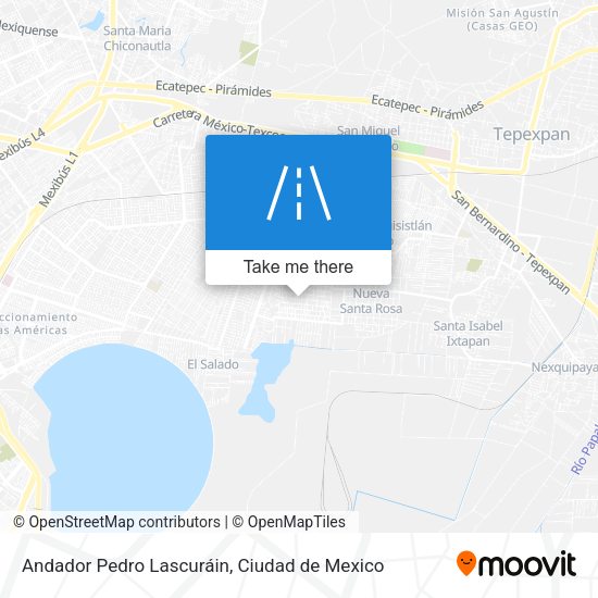 Mapa de Andador Pedro Lascuráin