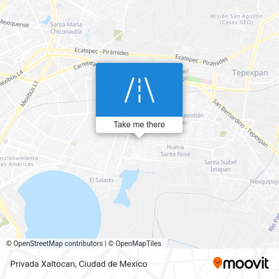 Privada Xaltocan map