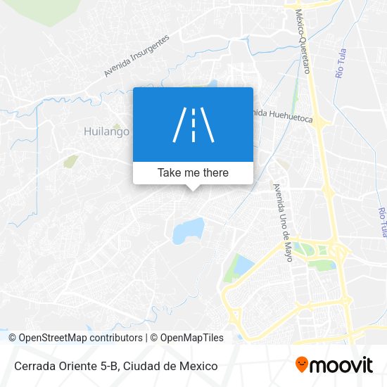 Cerrada Oriente 5-B map