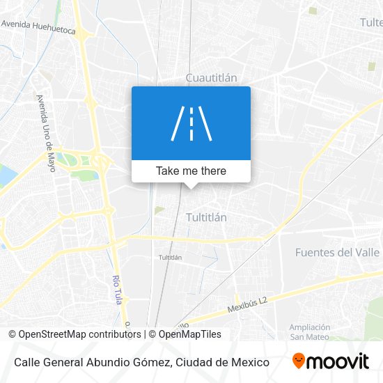 Mapa de Calle General Abundio Gómez
