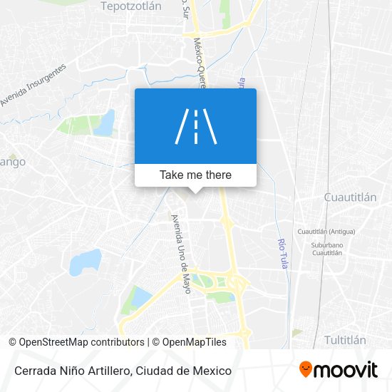 Cerrada Niño Artillero map