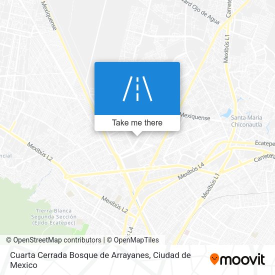 Cuarta Cerrada Bosque de Arrayanes map