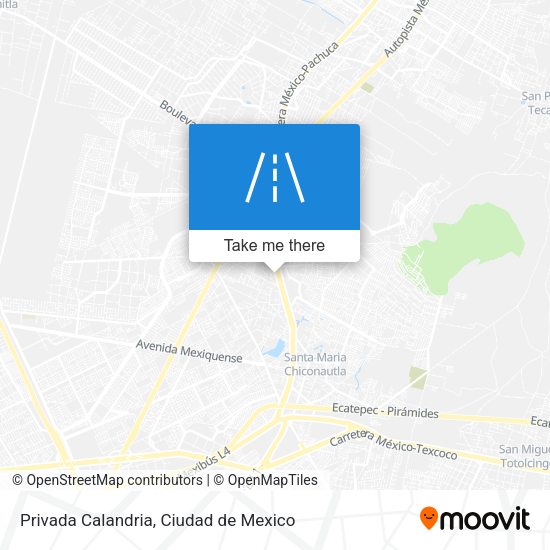 Privada Calandria map