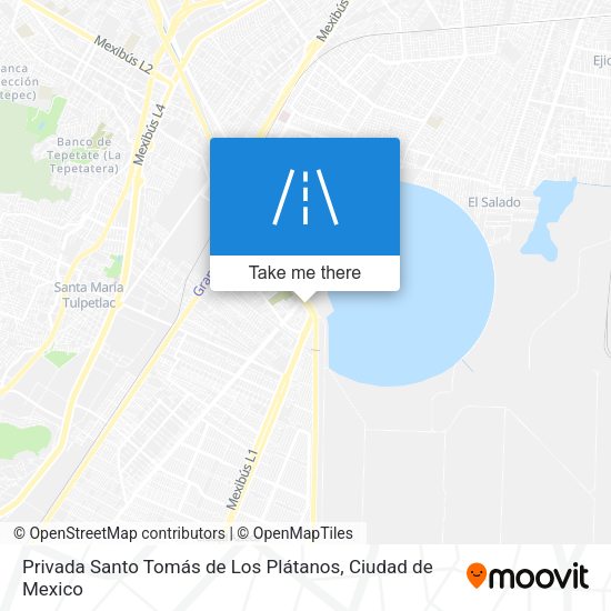 Privada Santo Tomás de Los Plátanos map