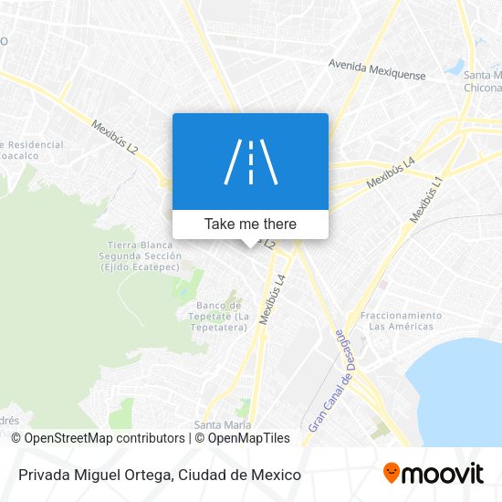 Mapa de Privada Miguel Ortega