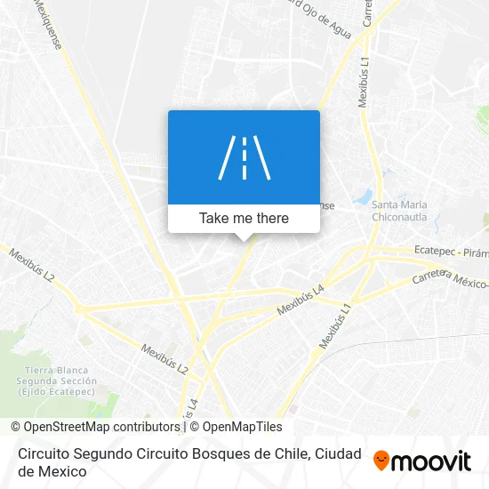 Circuito Segundo Circuito Bosques de Chile map