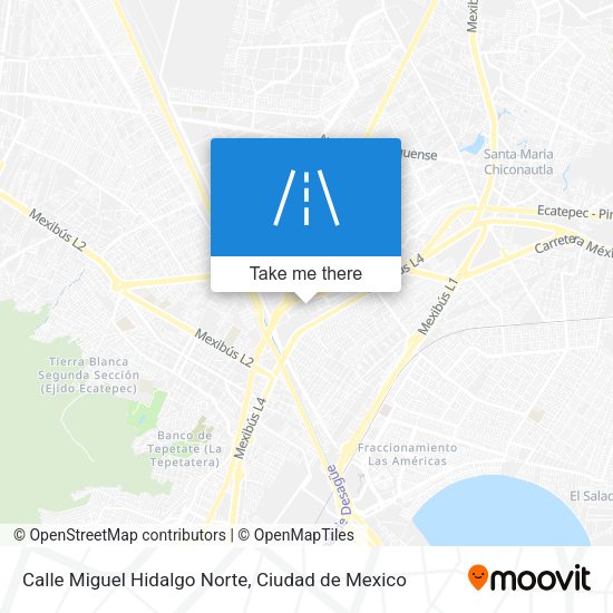 Mapa de Calle Miguel Hidalgo Norte
