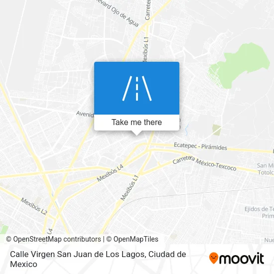 Mapa de Calle Virgen San Juan de Los Lagos