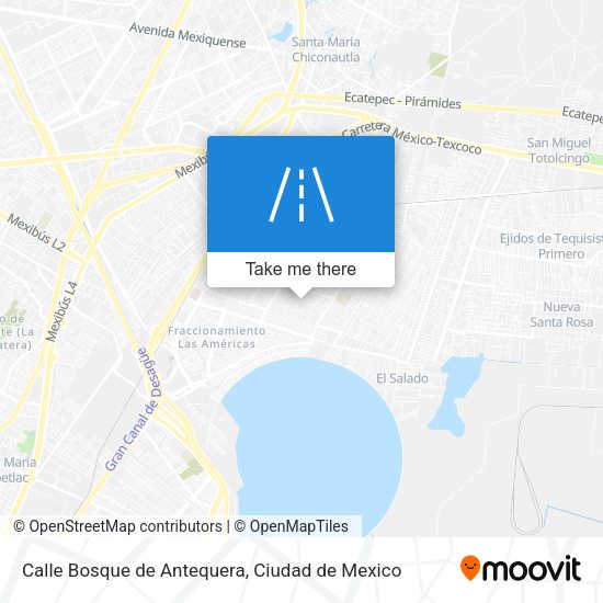Mapa de Calle Bosque de Antequera