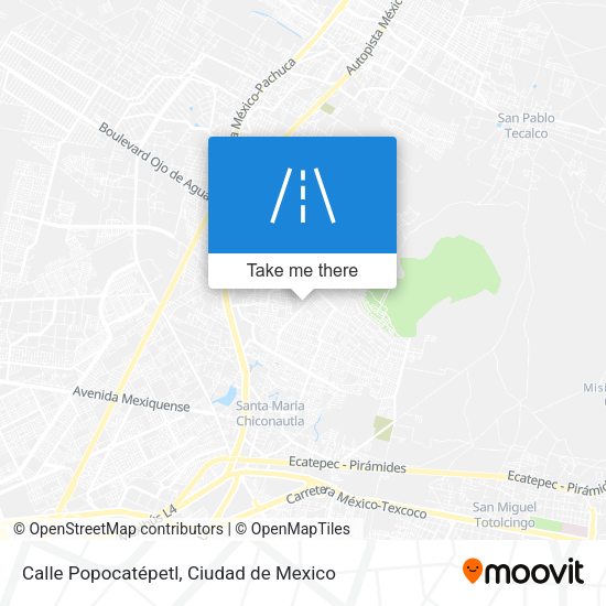 Calle Popocatépetl map