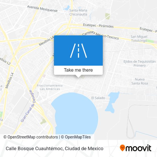 Calle Bosque Cuauhtémoc map