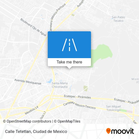 Mapa de Calle Tetetlan