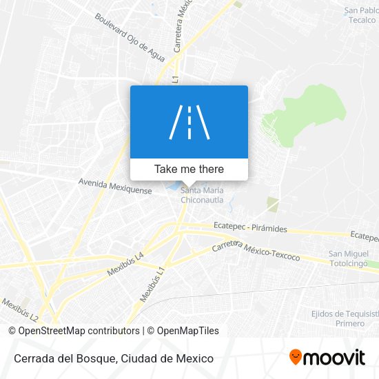 Mapa de Cerrada del Bosque