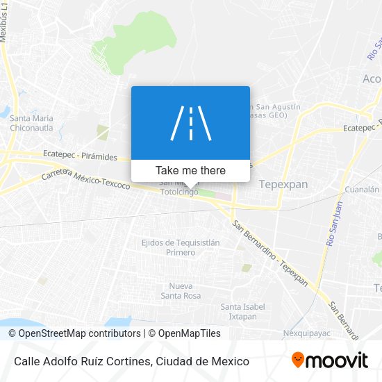 Mapa de Calle Adolfo Ruíz Cortines