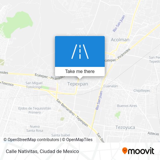 Mapa de Calle Nativitas