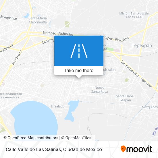 Mapa de Calle Valle de Las Salinas